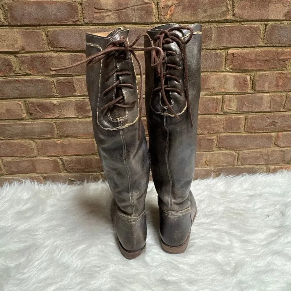 BEDSTU Manchester Womens Taupe Rustic Mason Riding Boot 10